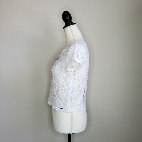 Abercrombie White Lace Top XS - Picture 4 of 8